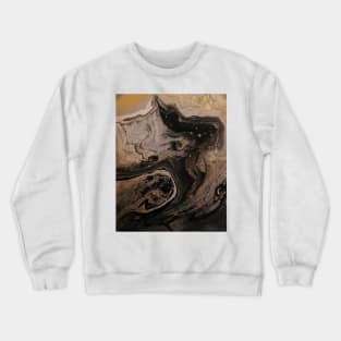 Sands of Time Abstract Acrylic Art Crewneck Sweatshirt